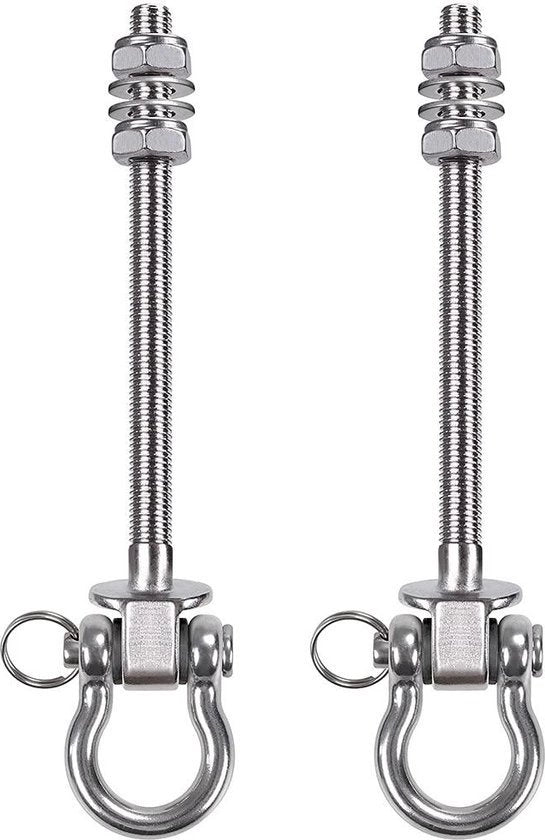 Kit di Montaggio per Pendolo a Sospensione Rotante con Carrello a Sfera in Acciaio Inox per Esterni Interni - 1800 lbs.