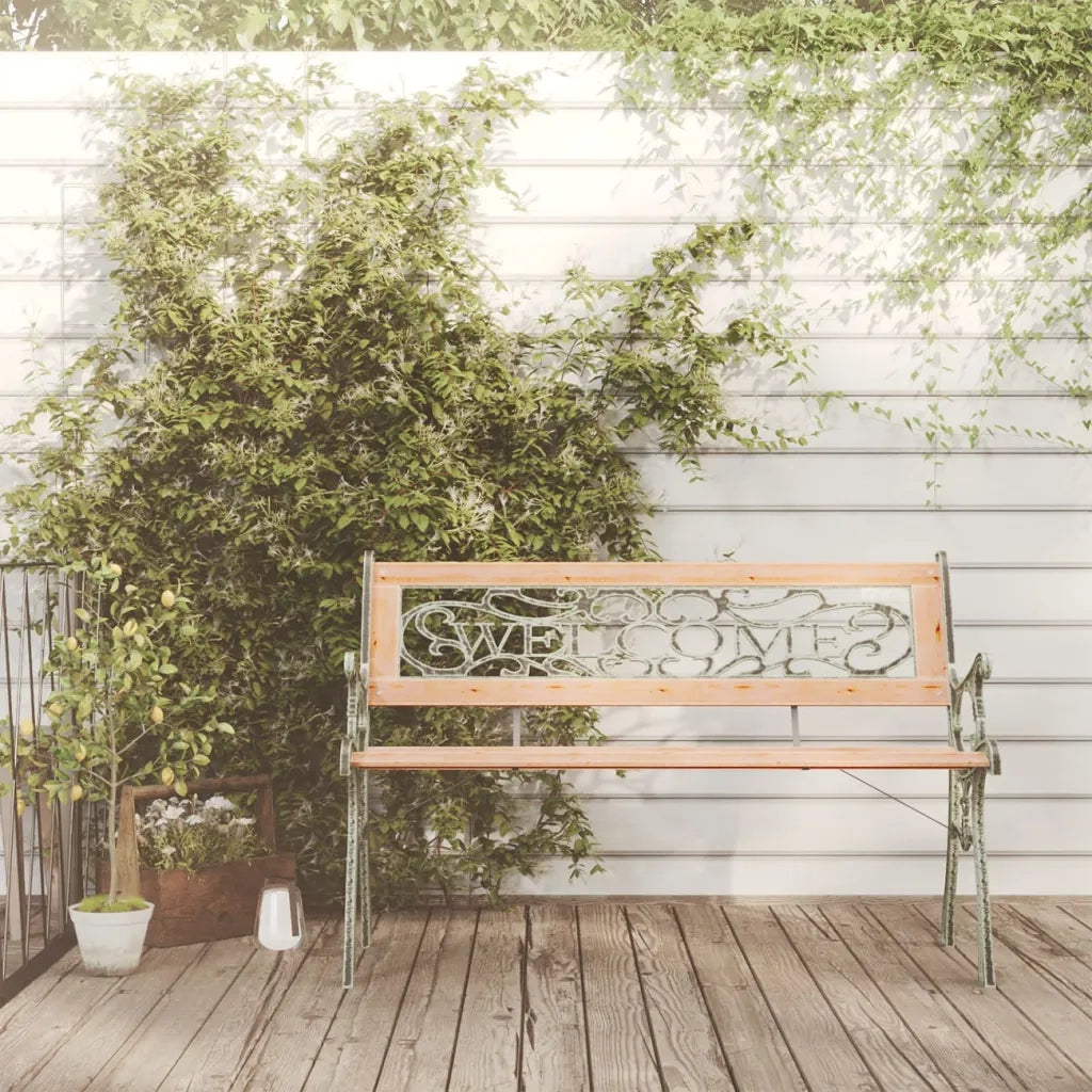Panchina da Giardino 122 cm in Legno Massello di Abete cod mxl 42025