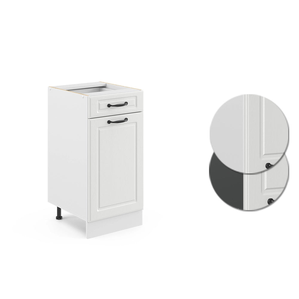 Vicco Mobiletto base per cucina Bianco casa di campagna 40 cm senza piano di lavoro