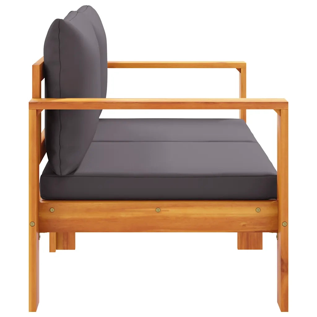 Divano da Giardino con Cuscini 2 Posti-Sofa da giardino Legno Massello di Acacia 626629