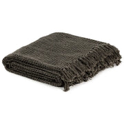 Copriletto in Cotone 160x210 cm Antracite/Marrone 133750