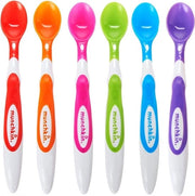 Set di cucchiai per bambini con punta morbida, 6 colori pastello, confezione da 6 pezzi