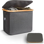 Cassa di Stoccaggio con Coperchio per Kallax | Cassa di Stoccaggio Multifunzionale - Grigio 40 Litri