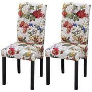 Sedie da Pranzo 2 pz Multicolori in Tessuto cod mxl 59897