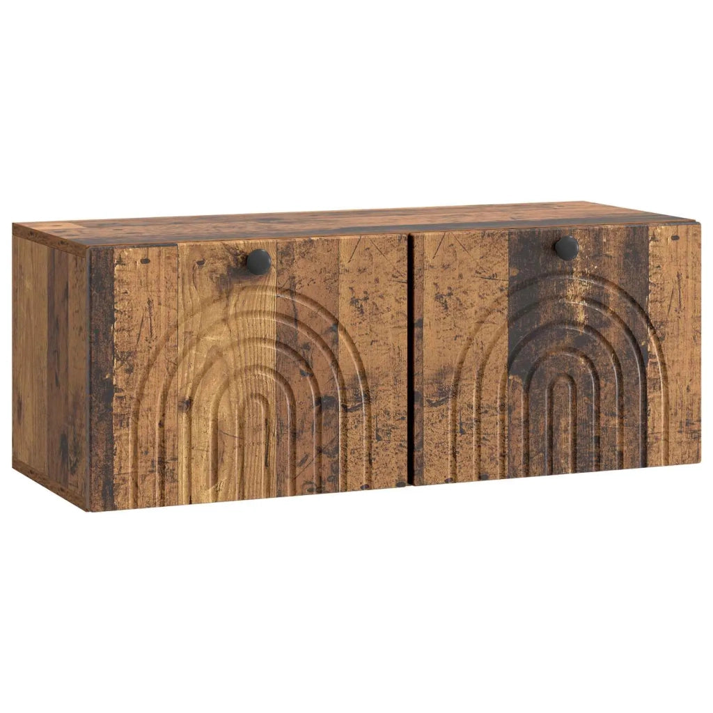 Mobile Porta TV da Muro Legno antico 78,5 x 31 x 30 cm