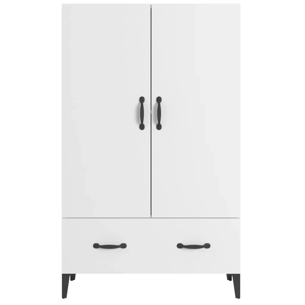 Credenza-Buffet-Armadio da cucina Bianca 70x31x115 cm in Legno Ingegnerizzato 633562