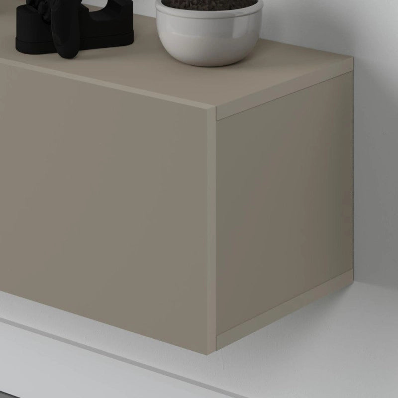 Mobile porta tv sospeso Francy 180 cm. con ante a ribalta in colore cashmere