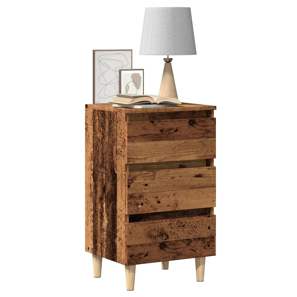 Comodino Legno Vecchio 40x35x69 cm in Legno Multistrato 856420