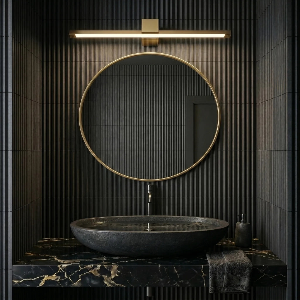 Applique Da Bagno Led Swe044-1w 60cm Gold