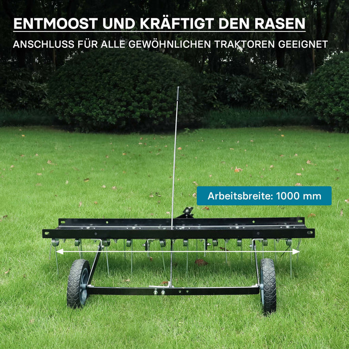 Scarificatore a molle per trattorini, larghezza di lavoro 100 cm, per arieggiatura prato