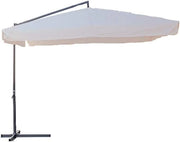 Ombrellone quadro con braccio laterale 3x3 m bianco O850007
