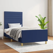 Giroletto senza Materasso Blu 80x200 cm in Tessuto