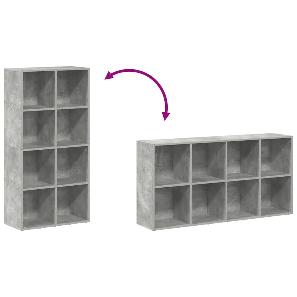Libreria/Credenza Grigio Cemento 66x30x130 cm in Truciolato   cod mxl 8936