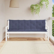 Cuscini per Panca 2 pz Blu Marino 180x50x7 cm in Tessuto Oxford 379106