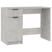 Scrivania | Tavolo da Ufficio Grigio Cemento 100x50x75 cm in Legno Multistrato