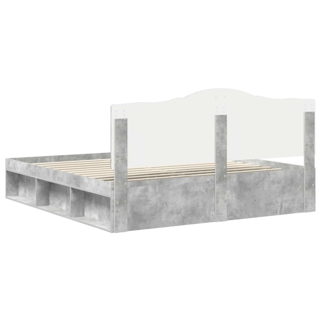 Struttura del letto Calcestruzzo 180 x 200 cm Pino massello 3413275