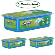 Swiffer wet panni umidi lavapavimenti per scopa al limone 3 confezioni da 24 panni