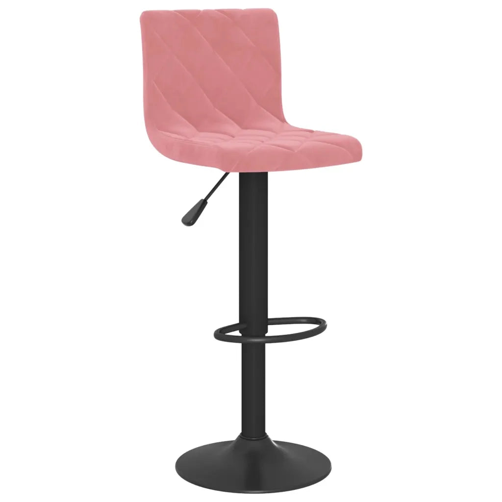 vidaXL Sgabelli da Bar 2 pz Rosa in Velluto