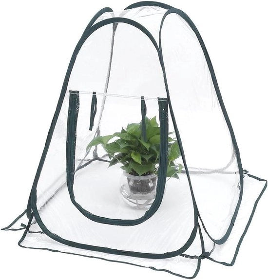 Mini Serra Pop Up - Copertura Acquaparante per Piante e Fiori - Tenda in PVC trasparente per Piante d'Inverno - Giardino Esterno per Piante 

Specifica tecnica: 
- Materiale: PVC trasparente
- Dimensioni: 
- Modello: 
- Codice prodotto: