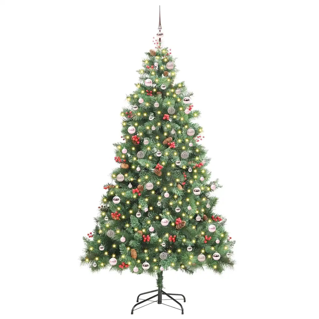 Albero di Natale artificiale Verde 240 cm PVC e Metallo