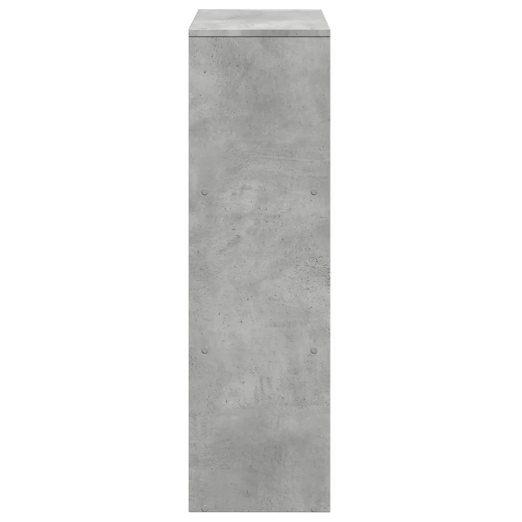 vidaXL Libreria Divisorio 3Ripiani Grigio Cemento 99x29x99 Truciolato