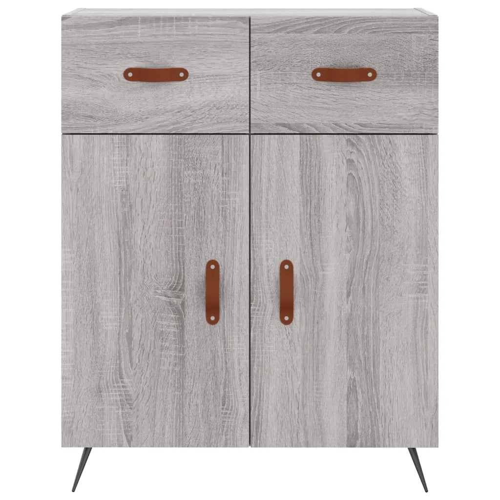 Credenza Grigio Sonoma 69,5x34x180 cm in Legno Multistrato 3200495