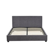 Letto matrimoniale ROMA 160x200 cm – PU grigio – Rete inclusa – Design moderno e comfort quotidiano