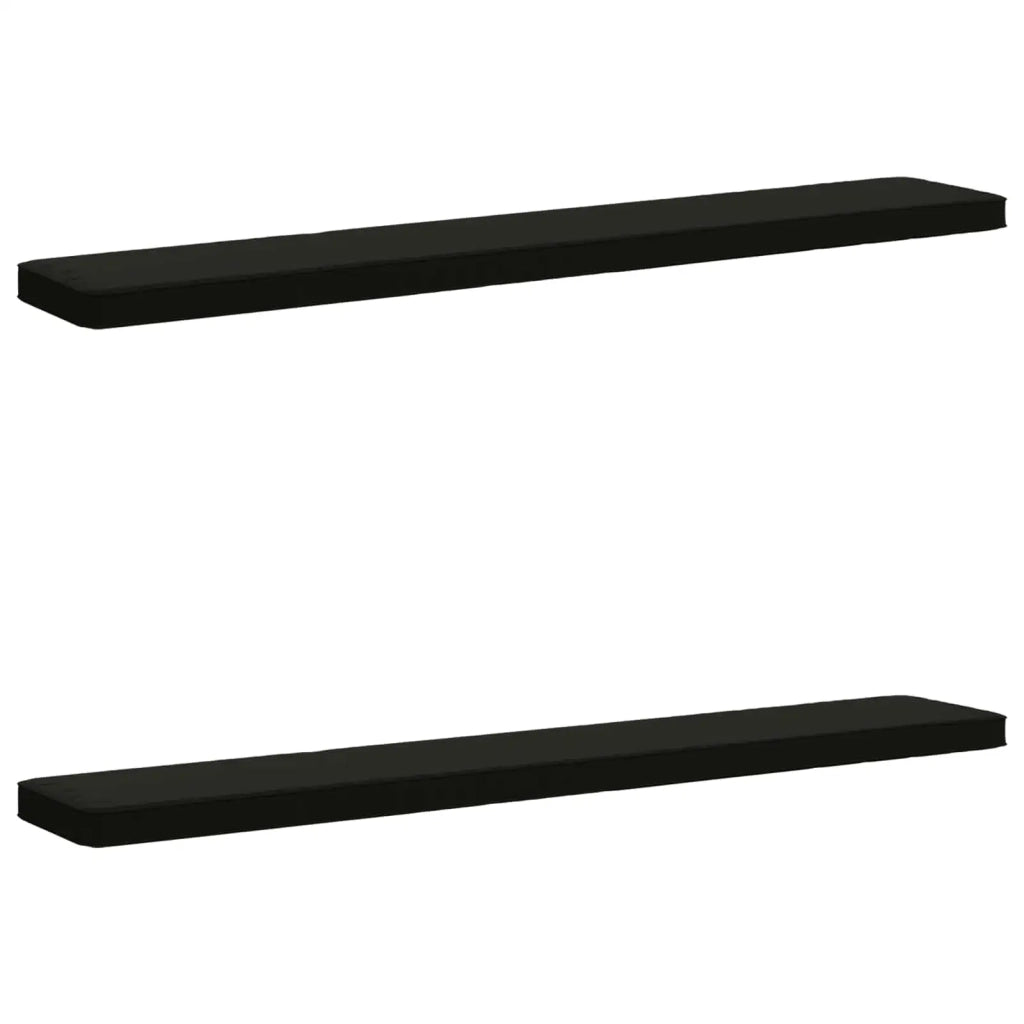 Cuscini per Panchina a 2 Pezzi VUGHT 2 pcs 100% Poliestere Nero 950967