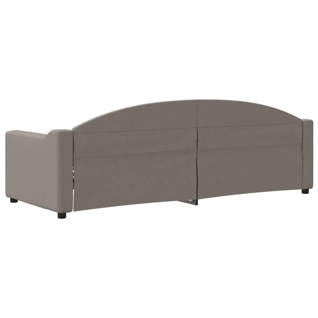 Letto singolo | Letto per adulti | Letto da Giorno Tortora 80x200 cm in Tessuto