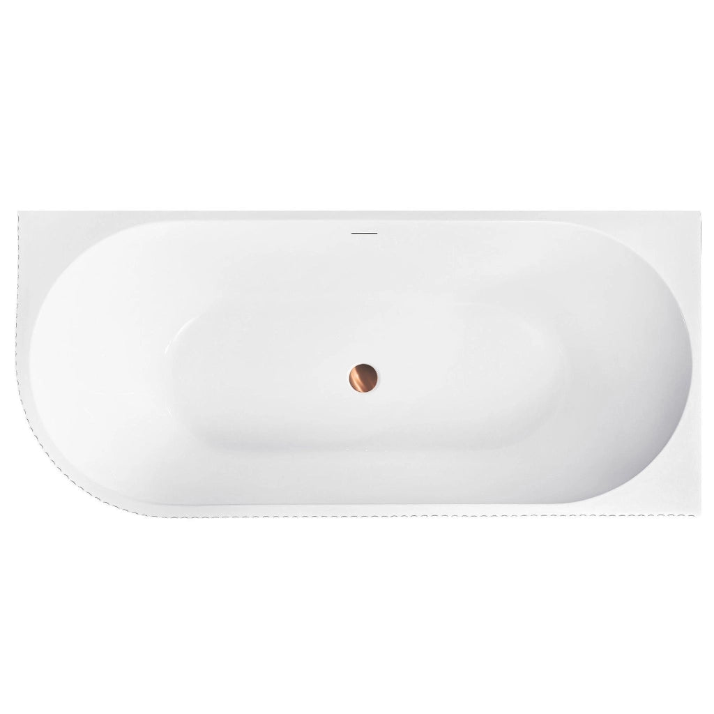 Vasca Bagno Wenus Right 170 Copritappo rame spazzolato
