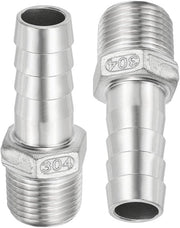 Connettori a Sfera 16 mm - 1/2 pollici NPT - 2 pezzi - Acciaio Inossidabile - Valvola di Ritorno - Resistente alla Corrosione - Flessibile
