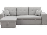 Divano letto angolare/reversibile "Axel" - 3 posti - Grigio chiaro