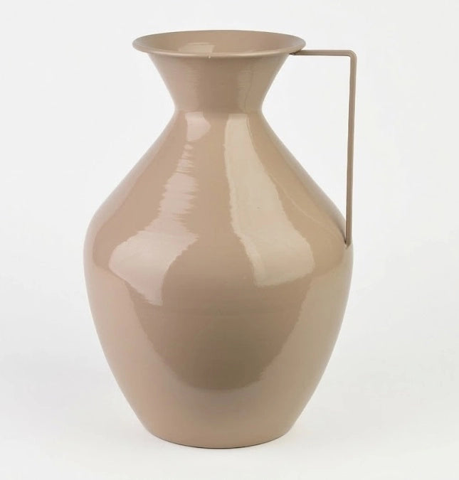 Vaso metallo Mondex Roger 15,7x25x37 cm beige 1 pz
