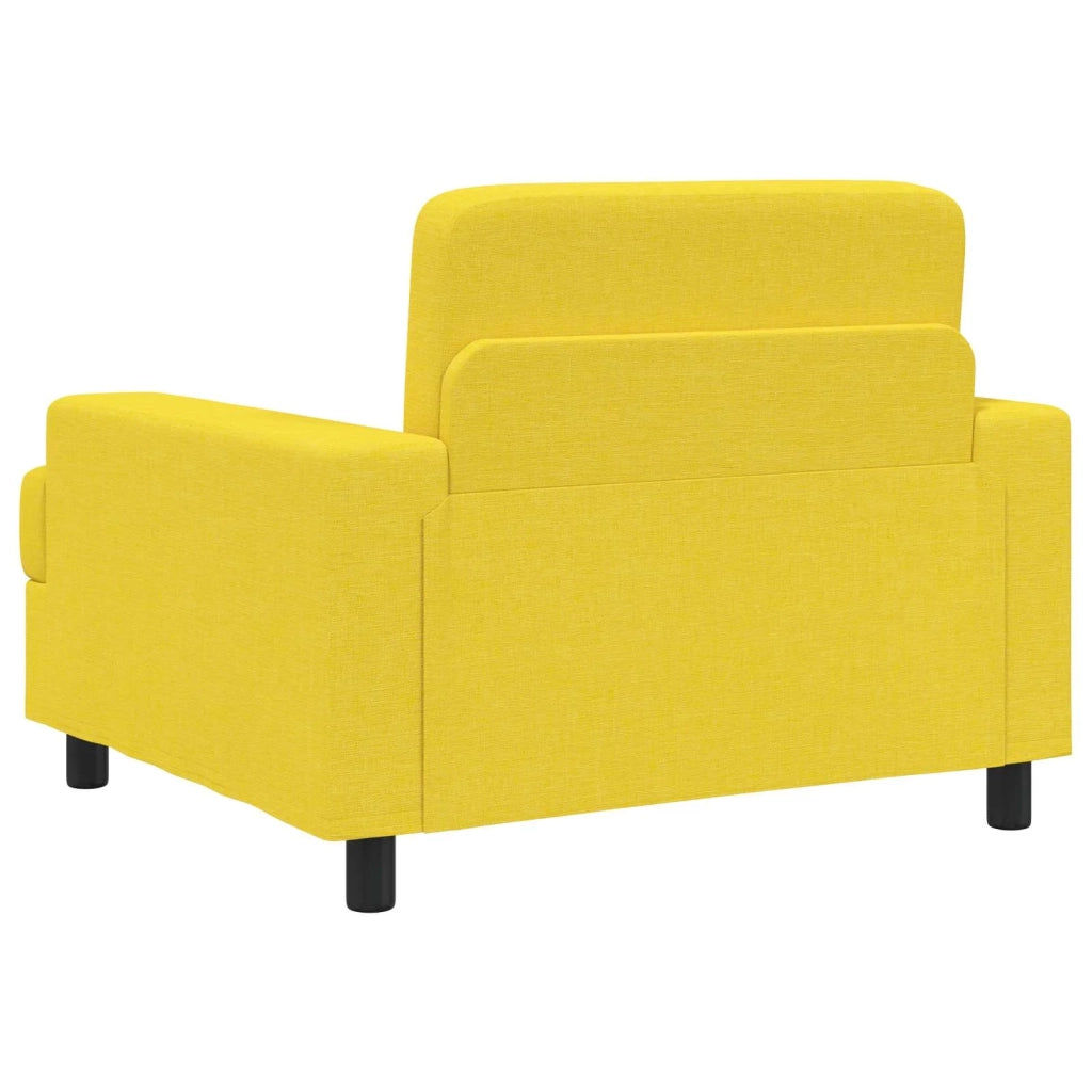 Poltrona Giallo Chiaro Tessuto 42043463