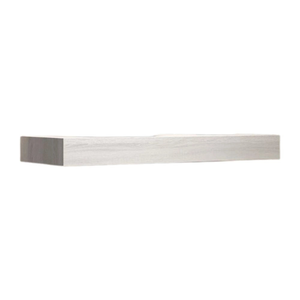 Mensola bagno rovere grigio ghiaccio per lavabo d'appoggio Ely 120x45: eleganza e funzionalità per il tuo bagno