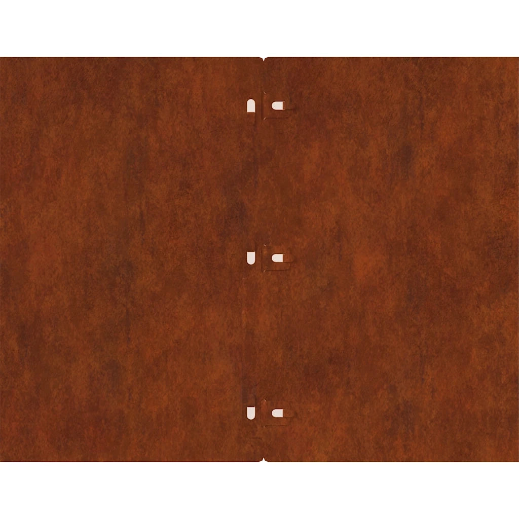 Bordura per Prato 20 pcs 25 x 103 cm Acciaio Corten Ruggine 858325