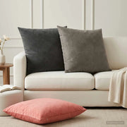 Cuscino con cuscino HEERLEN 2 pz Rosa Velluto 928515