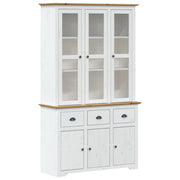 Credenza/cassettiera/armadio/contenitore/organizzatore per cucina/soggiorno BODO 115,5 x 43 x 200,5 cm legno massello di pino marrone 02_0030801
