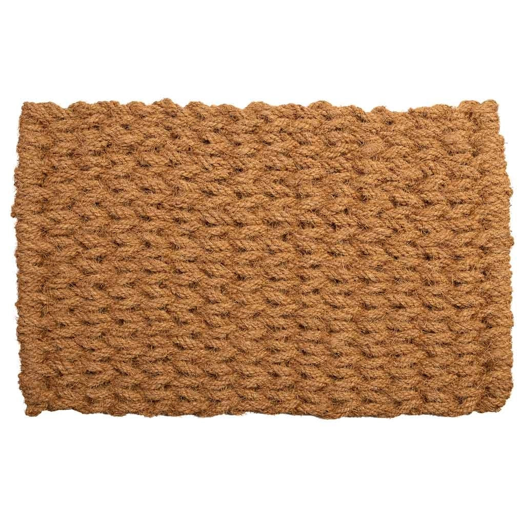 Zerbino corda di cocco marrone 80x50x3