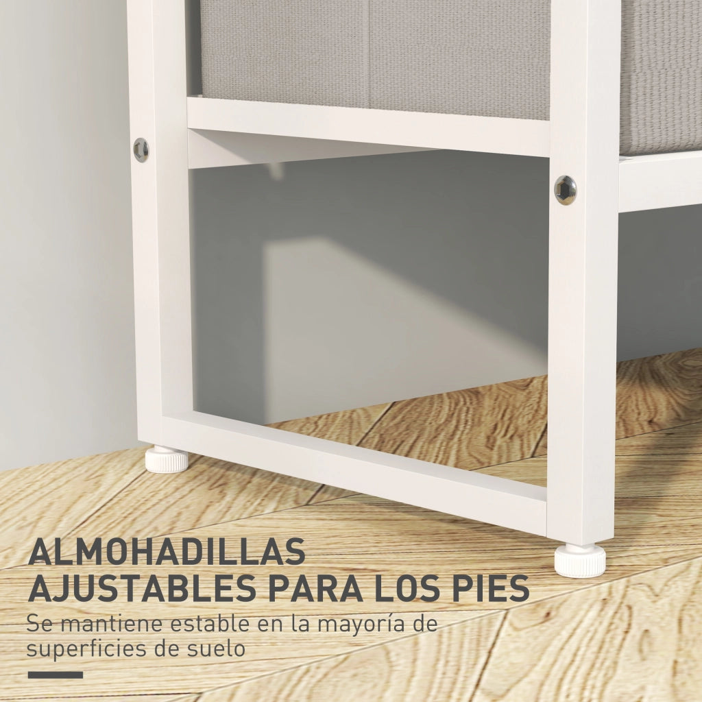 Appendiabiti con 3 cassetti e ripiano ¨C zephmum ¨C 58.5x30x178 cm Natural