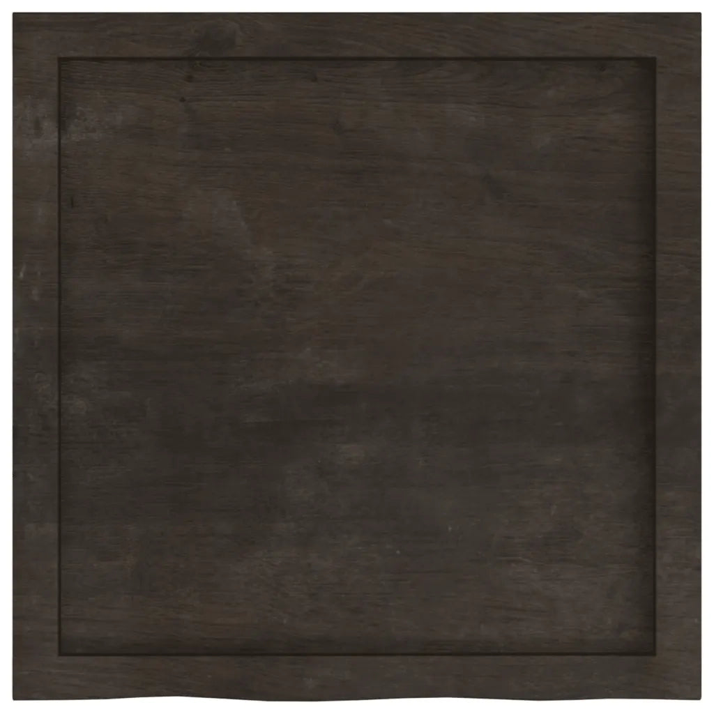 Mensola | Ripiano | Scaffale Marrone Scuro 60x60x(2-4) cm Massello Rovere Trattato