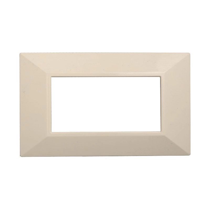 Placca Piramide Serie Moon 4P Colore Sabbia Compatibile Con Bticino Axolute