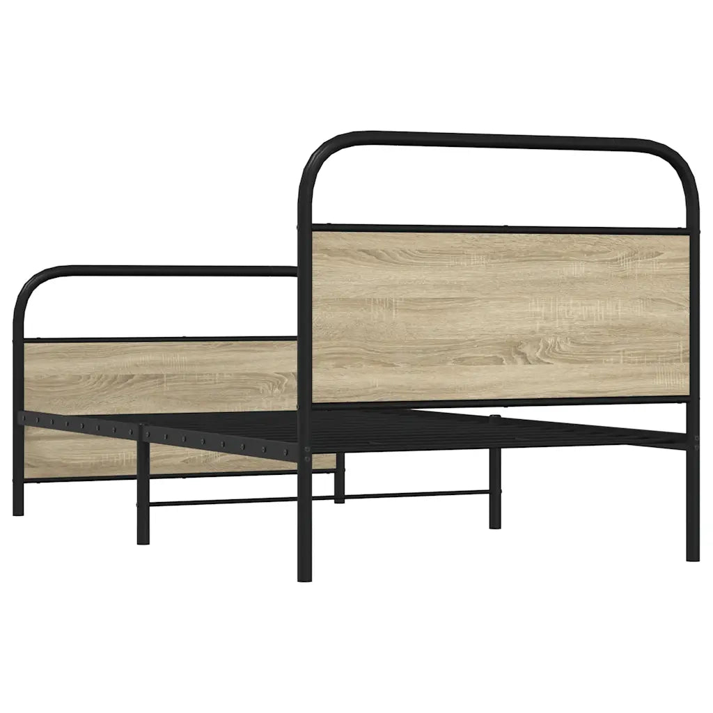 Giroletto senza Materasso Rovere Sonoma 100x200cm in Truciolato 4100271