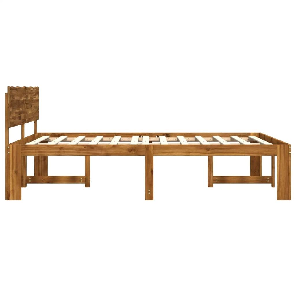 Letto matrimoniale con testiera ROSTOCK Naturale 200 x 200 cm 3405471