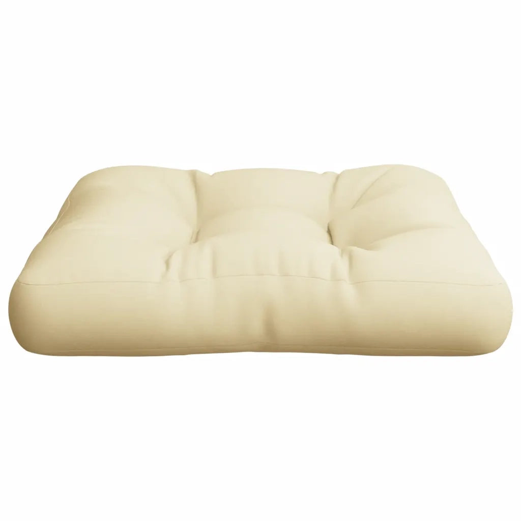 Cuscino per Divano-Cuscini per Sofa Pallet Crema 60x60x12 cm