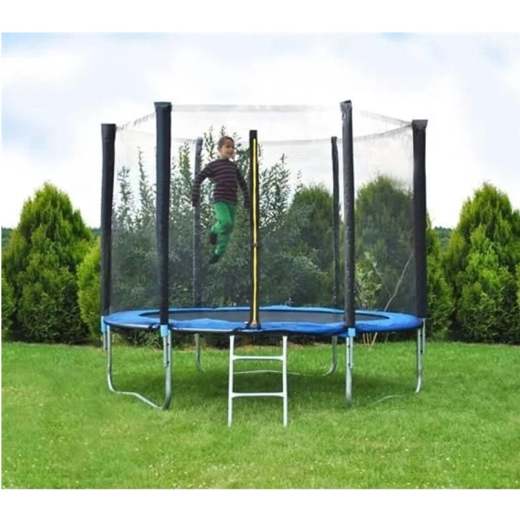 Trampolino 366 cm con scaletta e rete laterale, max 150 kg, Breckner Germany