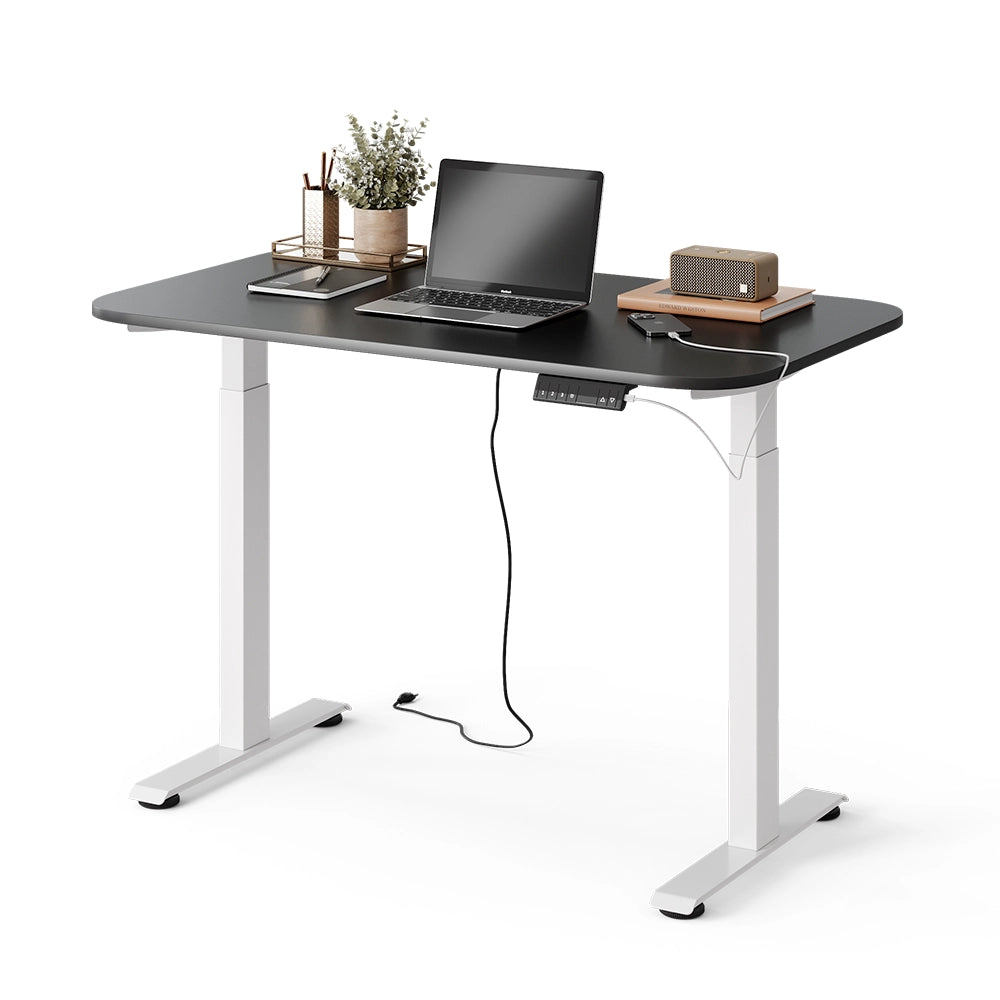 Vicco Scrivania Bianco/antracite 120 x 70 cm 2 motori