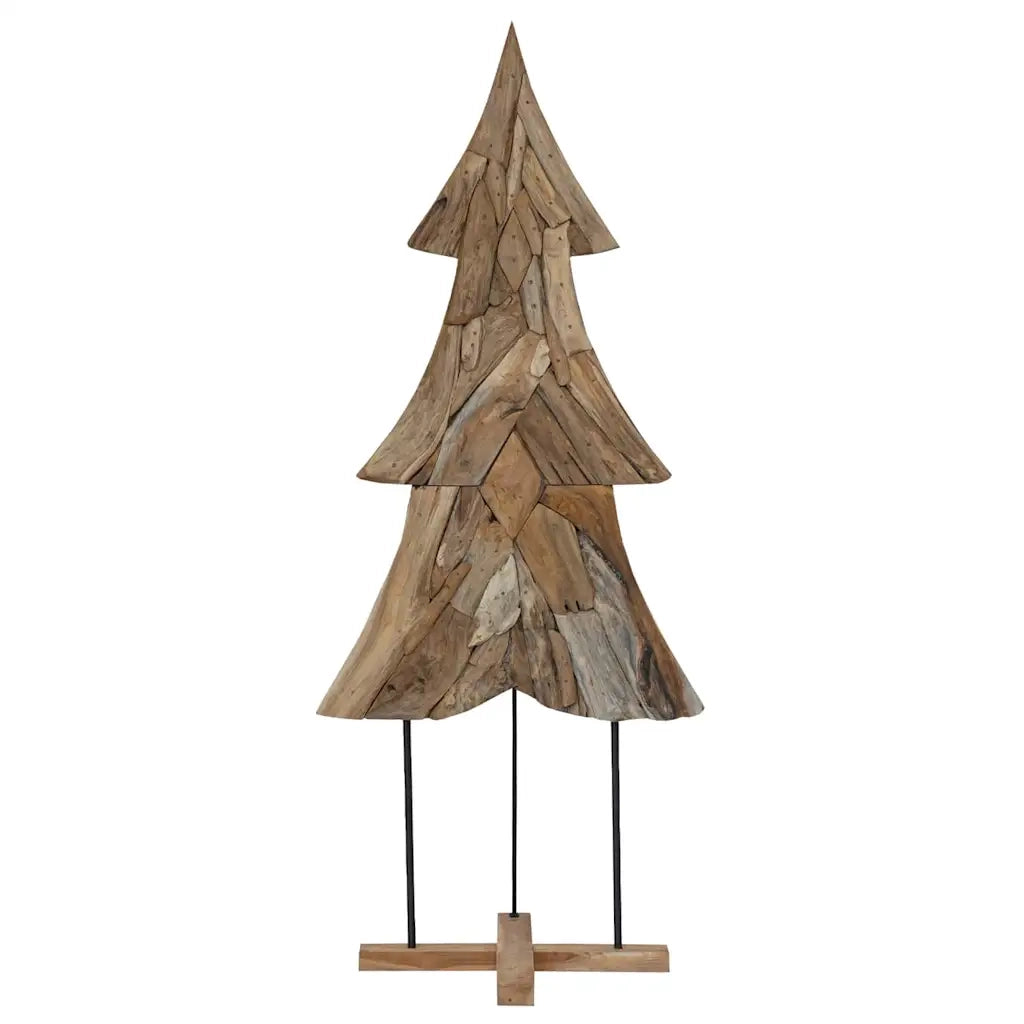 Albero di Natale Marrone 181,5 cm Legno massello di teak 42017933
