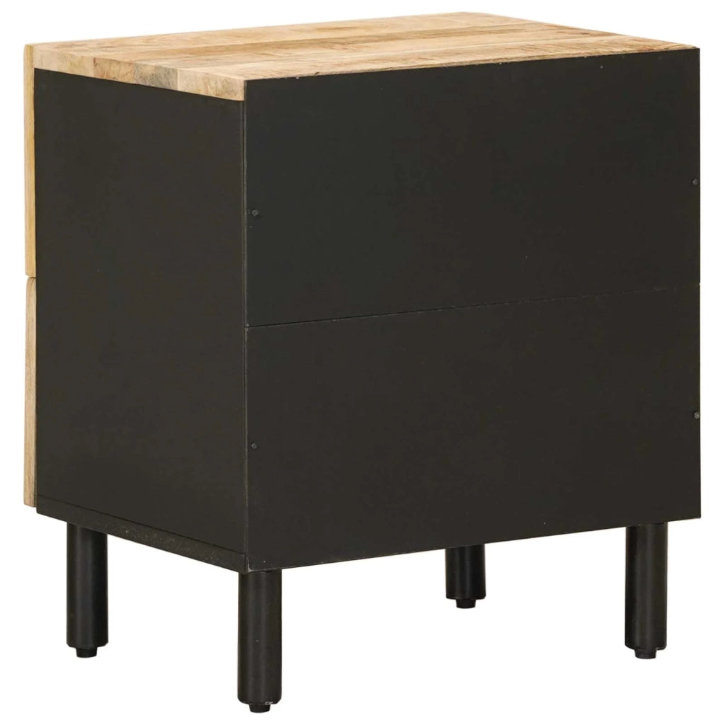 Comodino Naturale 40 x 33 x 46 cm Legno di mango massello 4018842