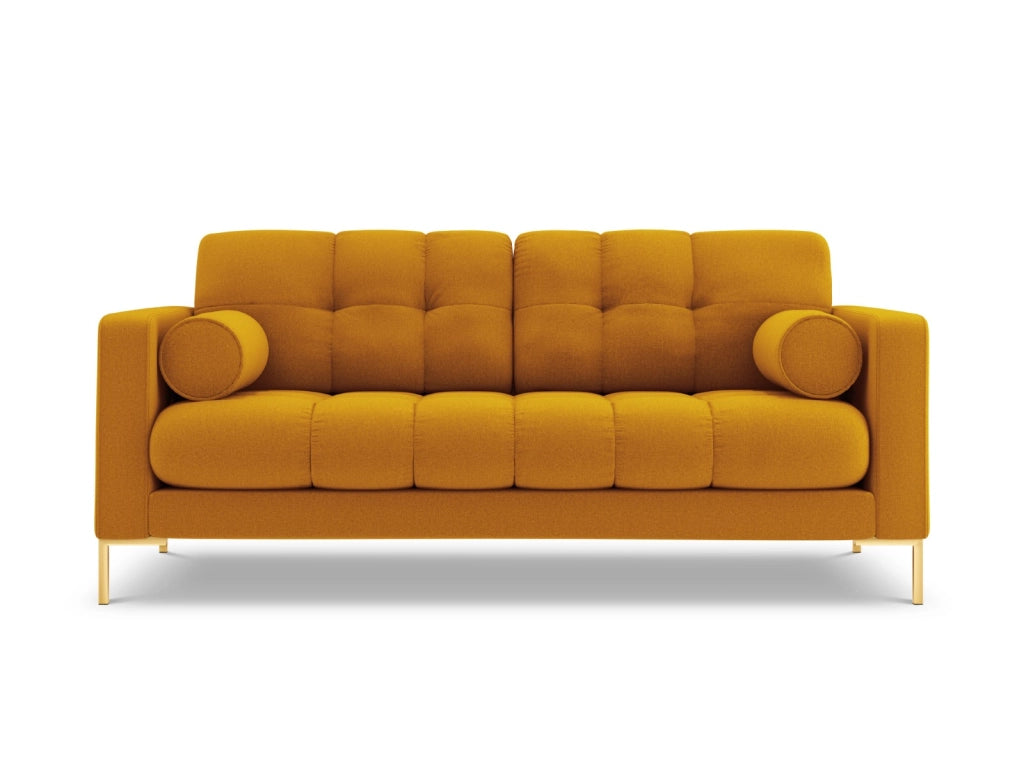 Cosmopolitan Design - Divano "Bali" 3 posti in tessuto strutturato giallo 